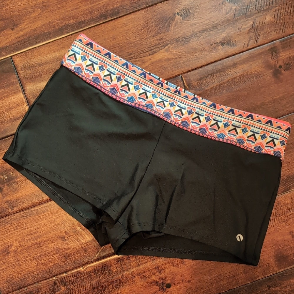 Next Black Shorts with Vibrant Waistband